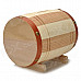 Creative Barrel Style Poplar Money Saving Box - Beige + Brown