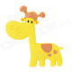 Creative Giraffe Style Refrigerator Magnetic Sticker - Yellow + Brown
