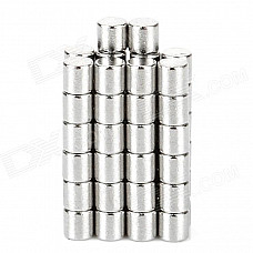 DIY 3x3mm NdFeB Magnet Cylinder - Silver (50 PCS)