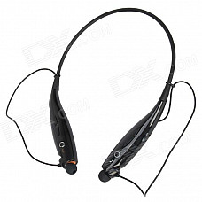 TF-700+ Neck-Strap Stereo Bluetooth V2.1 + EDR Headset w/ Vibrating Call Alert + TF Slot - Black