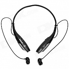 HV-800 Neck Hanging In-Ear Bluetooth v2.1 + EDR Earphones w/ Microphone for Iphone 5 - Black
