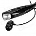 HV-800 Neck Hanging In-Ear Bluetooth v2.1 + EDR Earphones w/ Microphone for Iphone 5 - Black