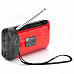 Liweek IF135 Digital FM Radio Media Player Speaker w/ TF / Antenna - Red