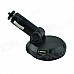 VA-02 Car Cigarette Lighter Charger Bluetooth V4.0 Handsfree Speaker w/ USB Charging Port - Black