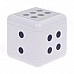 Plastic Dice Style Rotary Top Ashtray - Silver + Black + White