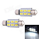 Festoon 36mm 3W 240lm 6 x SMD 5630 LED White Light Decoding Car Reading Lamp Dome Bulb (12V / 2 PCS)