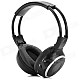 IR-2011D 5.1-Channel Infrared Stereo Wireless Headphones - Black + Silver (2 x AAA)