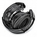 IR-2011D 5.1-Channel Infrared Stereo Wireless Headphones - Black + Silver (2 x AAA)