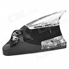 Wind Powered LED Decorative Roof Lamp for Car - Black