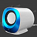 XiaoKe S81 USB 2.0 Wired 2.1-Channel Bass Speaker Set for Computer - Blue + White + Silver