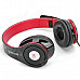 OVLENG Q8 USB 2.0 Headband Stereo Headphone w/ Microphone for Computers - Black + Red