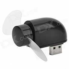 HK-F2039 Portable USB Powered Mini Fan - Black