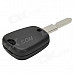 AML031382 Replacement 2-Button Remote Key Case for Citroen / Peugeot - Black + Silver