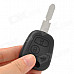 AML031382 Replacement 2-Button Remote Key Case for Citroen / Peugeot - Black + Silver