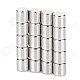 NdFeB Magnetic Cylinder - Silver (20 PCS / 3 x 3mm)