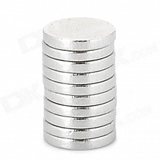 6 x 1mm Round N33 NdFeB Magnet - Silver (10 PCS)