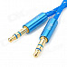 UGreen Gold-Plated 3.5mm Male to Male Audio AUX Connection Nylon Cable - Blue (1.5m)