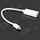 Mini Display Port Male to HDMI Female Adapter Cable for MacBook - White