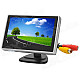 4.0" LCD 16:9 PAL / NTSC Car Rearview Monitor w/ AV-In + Holders - Black