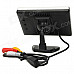 4.0" LCD 16:9 PAL / NTSC Car Rearview Monitor w/ AV-In + Holders - Black