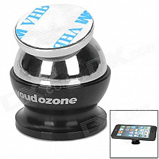 YOUDOZONE A Universal Ball Style Rotatable Car Holder Set for GPS + More - Silver + Black