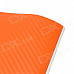 Car 3D Decoration Carbon Fiber Sticker - Orange (30 x 127cm)