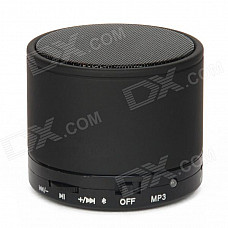S10 Bluetooth V3.0 2-Channel 3W Speaker w/ Handsfree / TF Card Slot - Black
