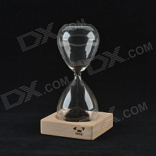 CHEERLINK SL-01 Creative Magnet Hourglass - Transparent + Black