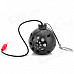 Novel Mini Smiling Emoji Pattern Grenade Style 2-CH Portable Rechargeable Speaker - Black + Silver