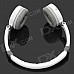 Qiyin BT-988 Stereo Wireless Bluetooth V3.0+EDR Headset w/ Mic - White + Deep Grey