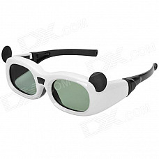 Mickey Mouse Style Active 3D Shutter Glasses for Children - White + Black