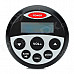 Waterproof 1.9" MP3 Player w/ FM Radio for Motorcycle / Yacht - Black + White