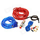 PKG66 Car Audio Power Amplifier Installation Wires Cables Kit - Red + Blue + Black