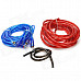 PKG66 Car Audio Power Amplifier Installation Wires Cables Kit - Red + Blue + Black