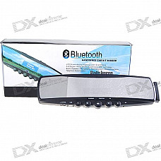 Bluetooth Rearview Mirror Caller ID Handsfree Car Kit with MP3 Player and FM Transmitter