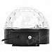 ZnDiy-BRY Sound Control 18W RGB LED Crystal Magic Ball Light - Black + White (EU Plug)