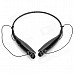 HV-800 Bluetooth Neck Hanging In-Ear Bluetooth v2.1 + EDR Earphones w/ Microphone - Black