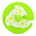 012-317 Creative Cartoon e-shape USB Powered 1-Mode 3-Blades Fan - Green