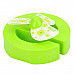 012-317 Creative Cartoon e-shape USB Powered 1-Mode 3-Blades Fan - Green