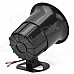 666 12V Car / Motorcycle Siren w/ 6 Different Sounds - Black