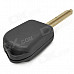 Replacement 2-Button Remote Key Case for Citroen Elysee - Black + Beige