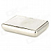 Portable Stainless Steel Tobacco Storage Box - Silver + Golden