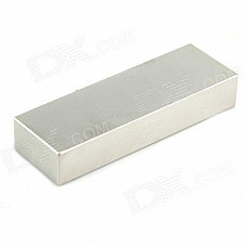 10050051W Rectangular Strong NdFeB Magnet - Silver