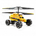 ATTOP YD922 4-Channel Mars Warship IR Helicopter w/ Air Flight, Landslide, Fire Missiles - Black