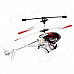 CX-MODEL 007 3.5CH Aluminium Alloy R/C Helicopter w/ Gyro + LED - Red + Black