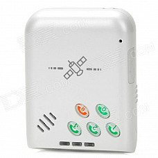 p008 Portable GPS Personal Position Tracker for Car - White
