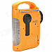 TEKNIKA RD-339 Solar Power / Hand Crank Emergency Camp Light w/ Flashlight / Radio - Orange + Black