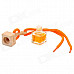 Car Hanging Perfume Essential Oil Bottle - Orange + Wooden (Cologne Scent / 10mL)