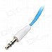 Universal 3.5mm Male to Male Flat Audio Cable - Blue + White (120 CM)