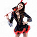 Sexy Devil Style Halloween Costumes Suit Set - Black (Free Size)